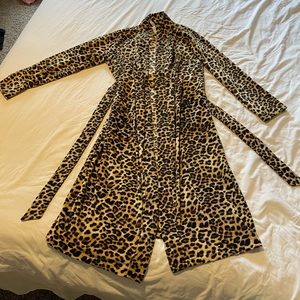 cheetah robe